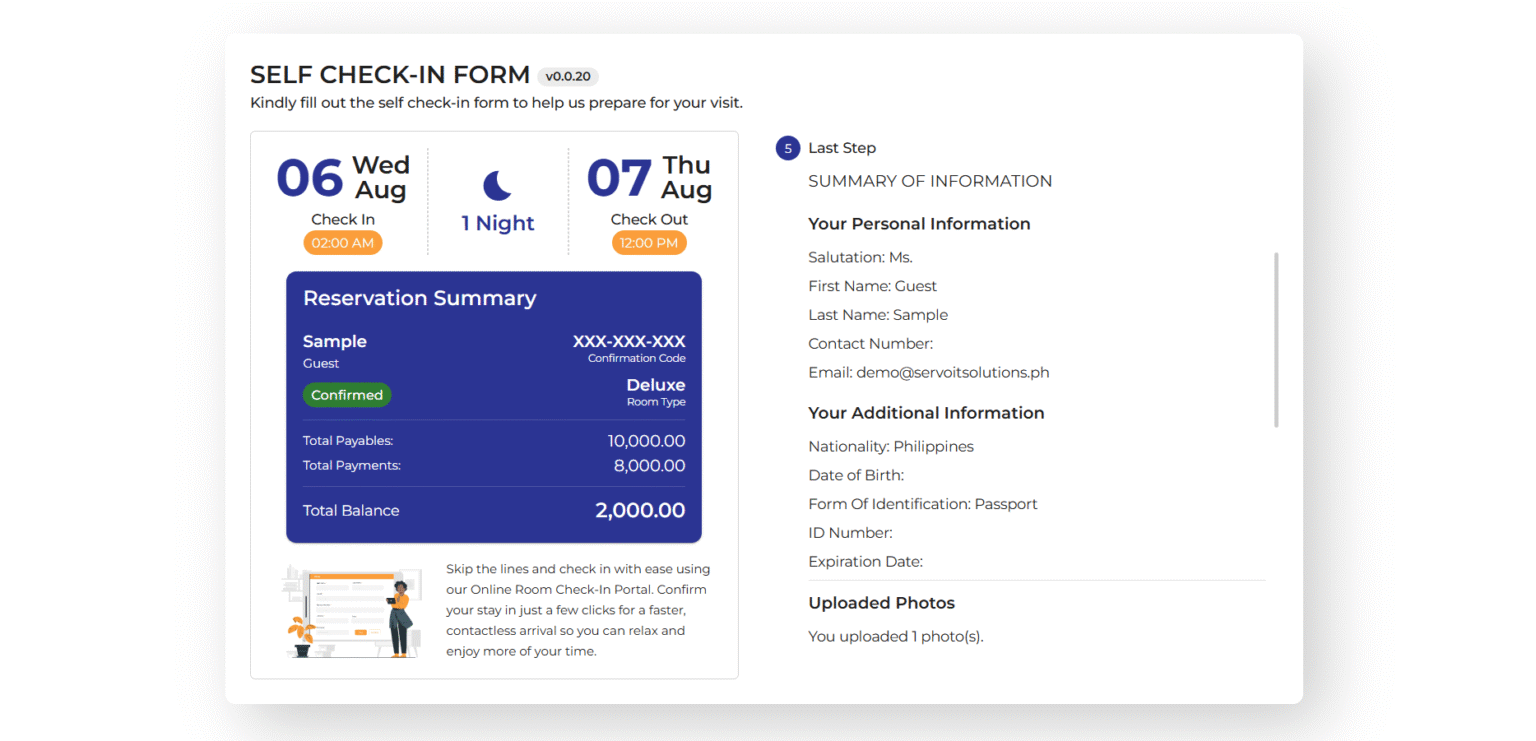 Check In System Better Guest Experiences with Xenia's Online Self Check In System